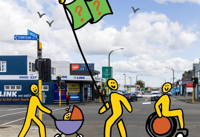 Streets for people Image of Carlyle Street Napier